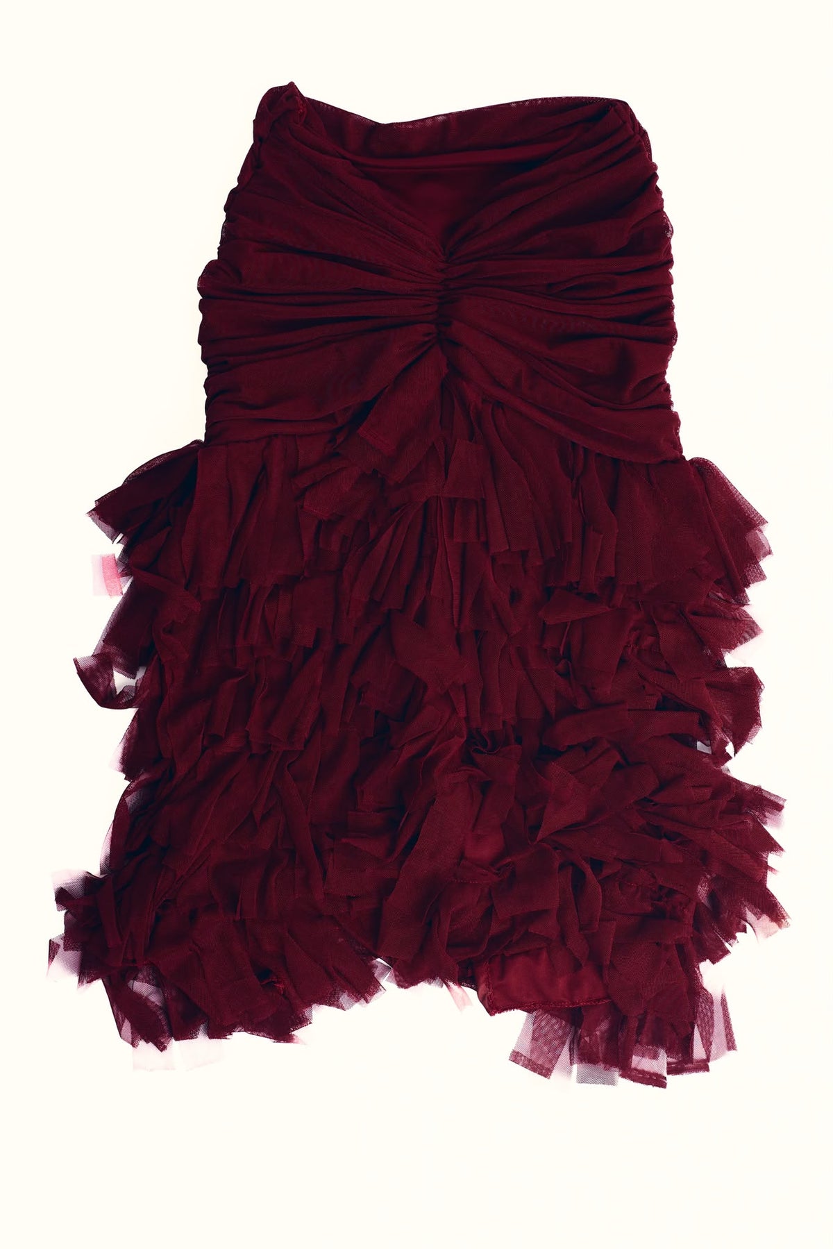 Vera Midi Skirt - Cherry Red