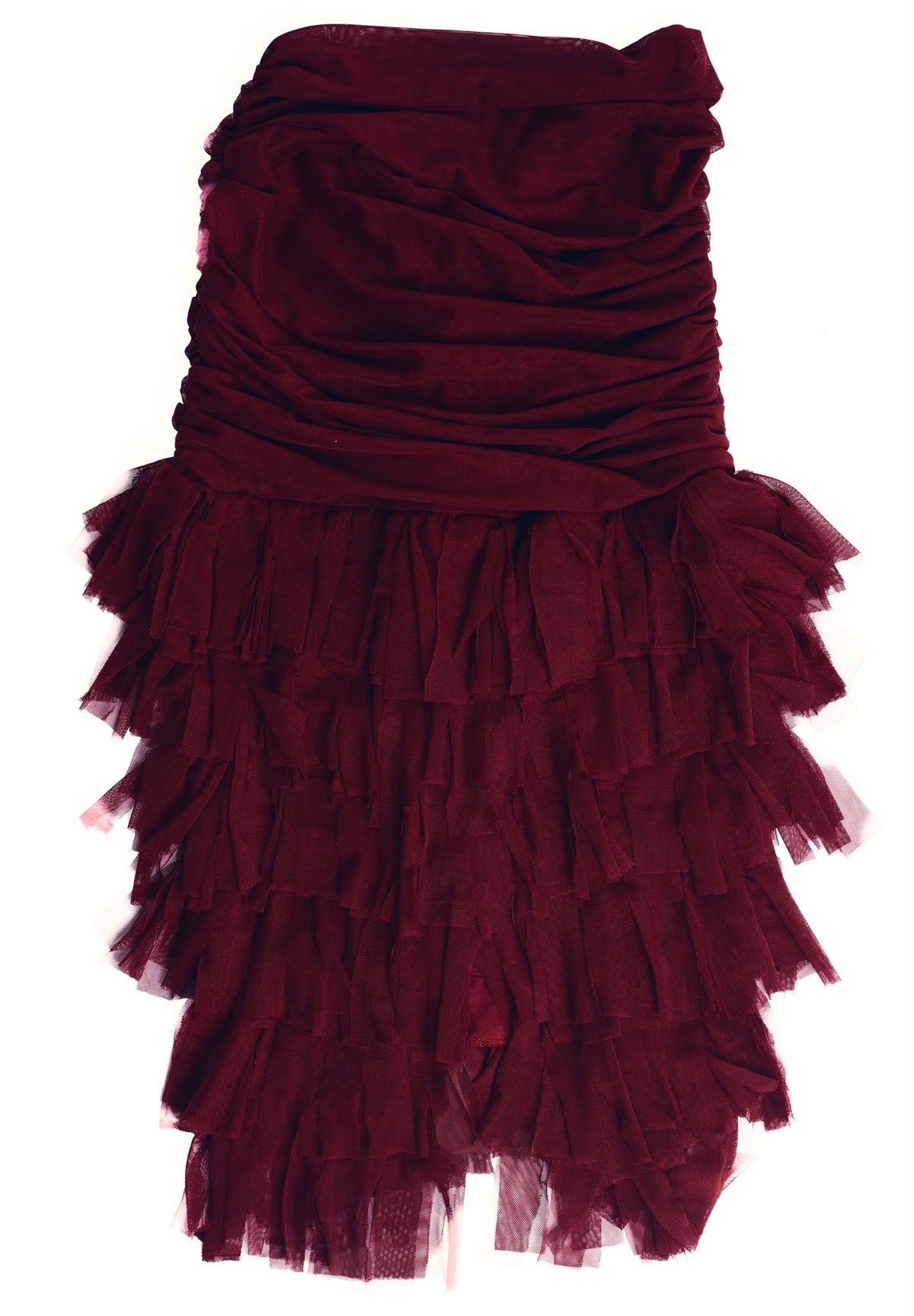 Vera Midi Skirt - Cherry Red