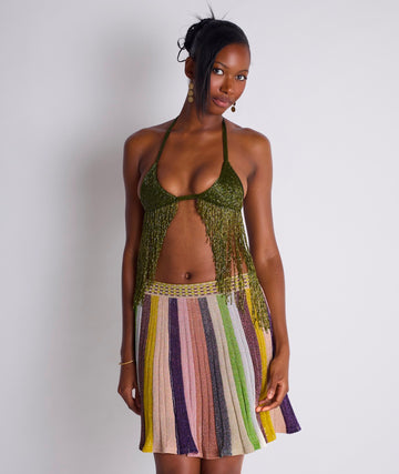 Vera Top (Long Version) - Olive Green